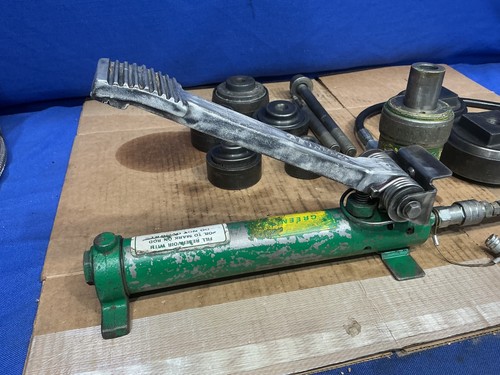 Greenlee hydraulic knockout - hydraulic,
