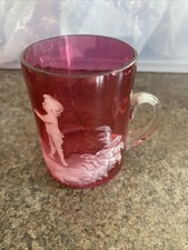 Mary Gregory Cranberry Glass