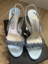 Gina Pale Blue Swarovski Crystal Shoes - UK 5.5