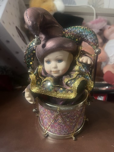 Vintage porcelain jester - jester, doll
