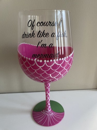 Mermaid giant wine glass - mermaid,