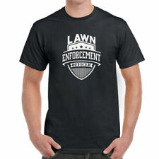 Lawn Enforcement - T-Shirt | Lawnmower Gardening Police Badge