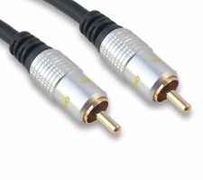 1.5m Coaxial Cable Digital Audio Lead Screened Coax gold SPDIF RCA 1.5 Metres