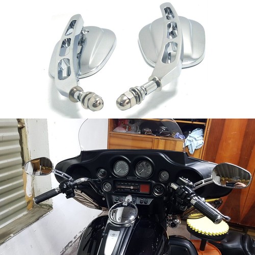 Chrome motorcycle side mirrors - motorcycle,