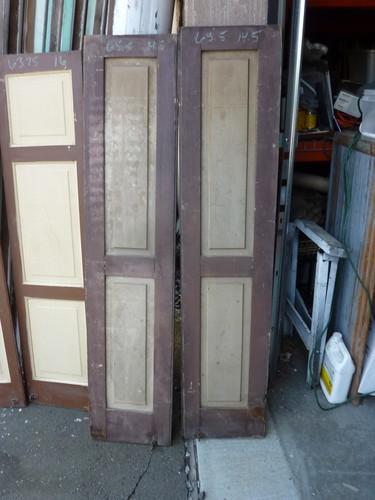 Pair c1840 paneled house - pair,