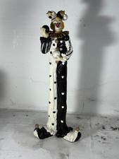 Ceramic Clown 10"/15cm tall Decorative Collectible Figurine smiling juggling