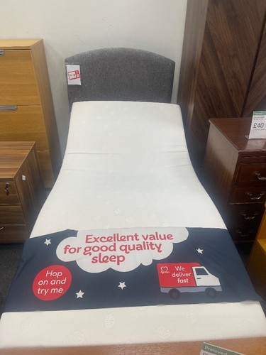 Single electric adjustable bed - single,