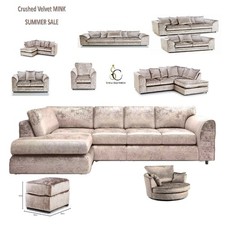 MINK Crushed Velvet Corner