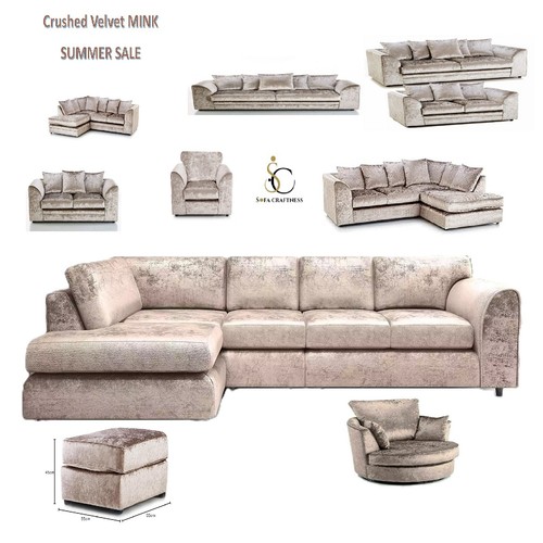 Mink crushed velvet - crushed,