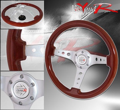 350mm light wood grain - wood, chrome