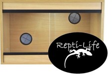 Repti-Life Vivarium 24x15x15 in Oak, 2ft vivarium