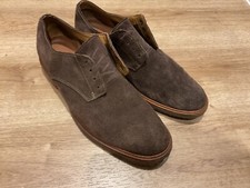 CLARKS mens Brown Suede leather derby lace up shoes - ODD sizes - UK 8 & UK 8.5