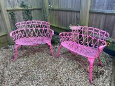 Vintage French Cast Iron Love Seat For the garden 
