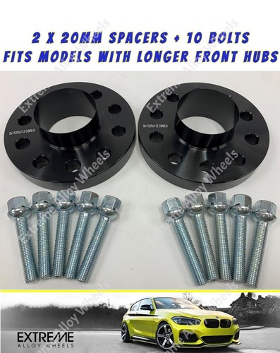 Black wheels spacers 20mm - black,