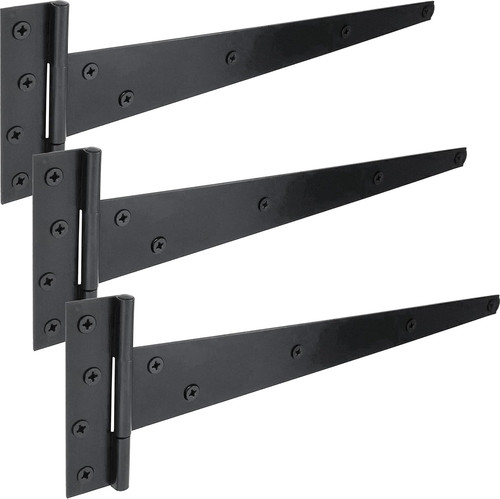 Pack black t hinges - hinges, 350mm