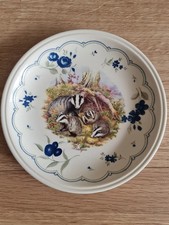 Biltons England Decorative Plate With Badger Design.
