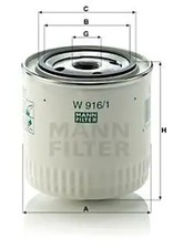 Oil filter Spin-on Filter W