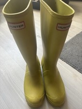 Hunter Wellington Boots Lime