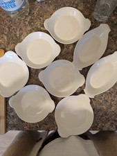 Apilco Of France . 2 X Oval Gratin Dishes And  6 Round Dishes No. 5