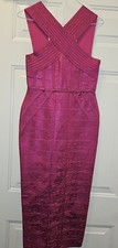 Karen Millen Women's Pink Bandage Bodycon Midi Dress Size UK 8