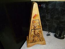 WOODEN PYRAMID STYLE SET OF 3 DRAWERS GIRAFFE MOTIVE 49CM TALL VGC