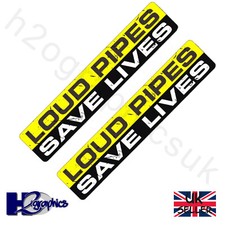 Loud Pipes Motorcycle Stickers