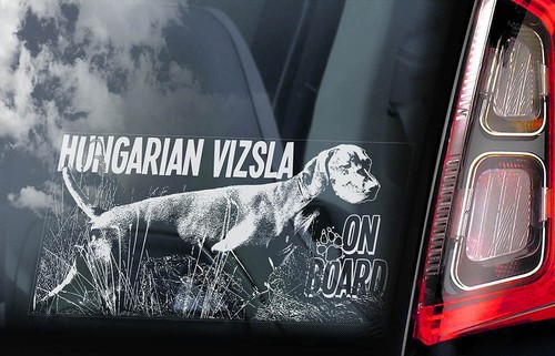Vizsla car sticker - vizsla,