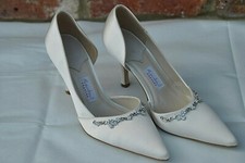 New RAINBOW COUTURE bridal shoes PETO  uk 4.5 euro 37.5 Ivory CRYSTAL RRP £ 140+