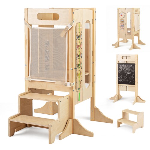Foldable toddler tower - foldable,