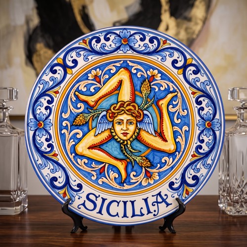 Sicily symbol display plate - sicily,