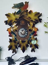 Large VTG German Cuckoo Clock BirdBlack Forest Excellent Condition Black Forest!