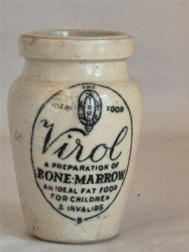 Antique stoneware virol pot - antique,