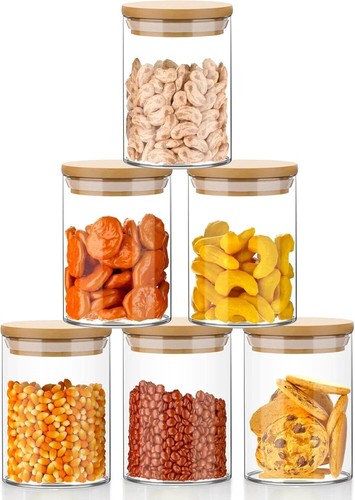 Set glass jars - glass, 9oz