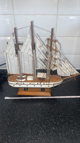 Vintage wooden model ship - wooden,