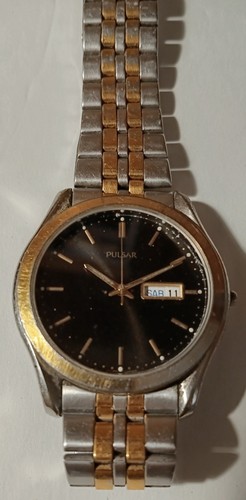 Pulsar quartz day date - quartz, day/date