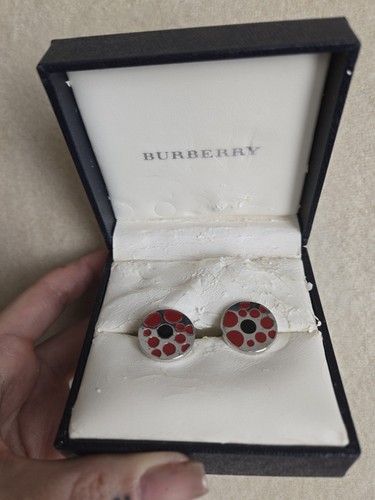 Burberry cufflinks silver tone - cufflinks,