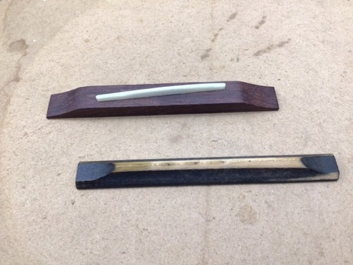 Rosewood bone floating bridge - rosewood/bone,