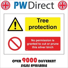 Sign tree protection - protection, no