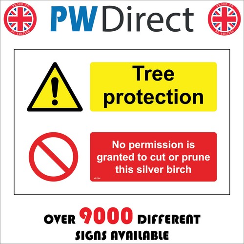 Sign tree protection - tree, no