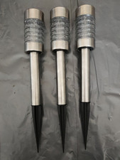 STATUS Solar Bollard Lights – Outdoor Garden Pathway LED 3 Pack