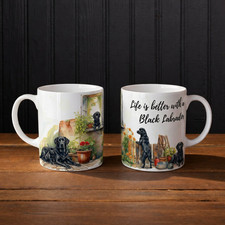Black Labrador Mug Life Is