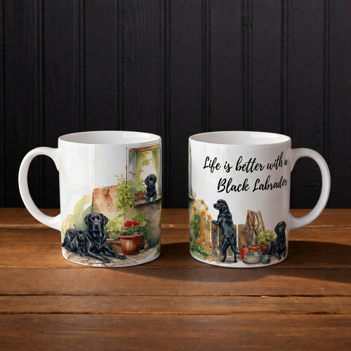 Black labrador mug - labrador, is