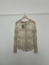Nancy Mac Top UK 16 Ivory