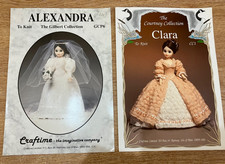 2 x Craftime knitting patterns for 15” doll, GCP6 & CC1