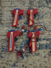 Vintage red hand throttles - x4,