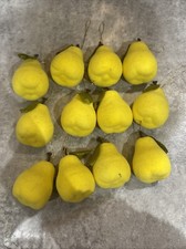 12x vintage pear fruit Christmas tree ornament decoration
