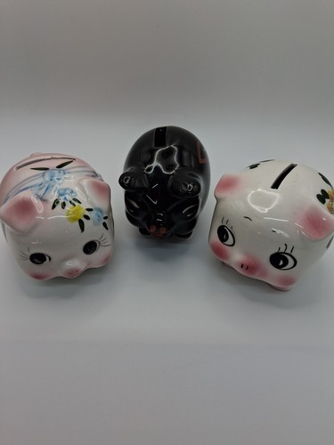 Vintage piggy banks - vintage, x
