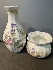 Camilla Royal Doulton Bone China Posy Vases Pair Of Two
