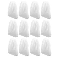 15pcs Practical Home Wash Bags Laundry Bags Plastic Drawstring Laundry