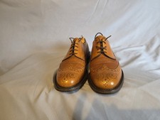 Barker Tan Brown Grained Leather Derby shoes Men's UK 9.5 F US 10.5 EU 43.5